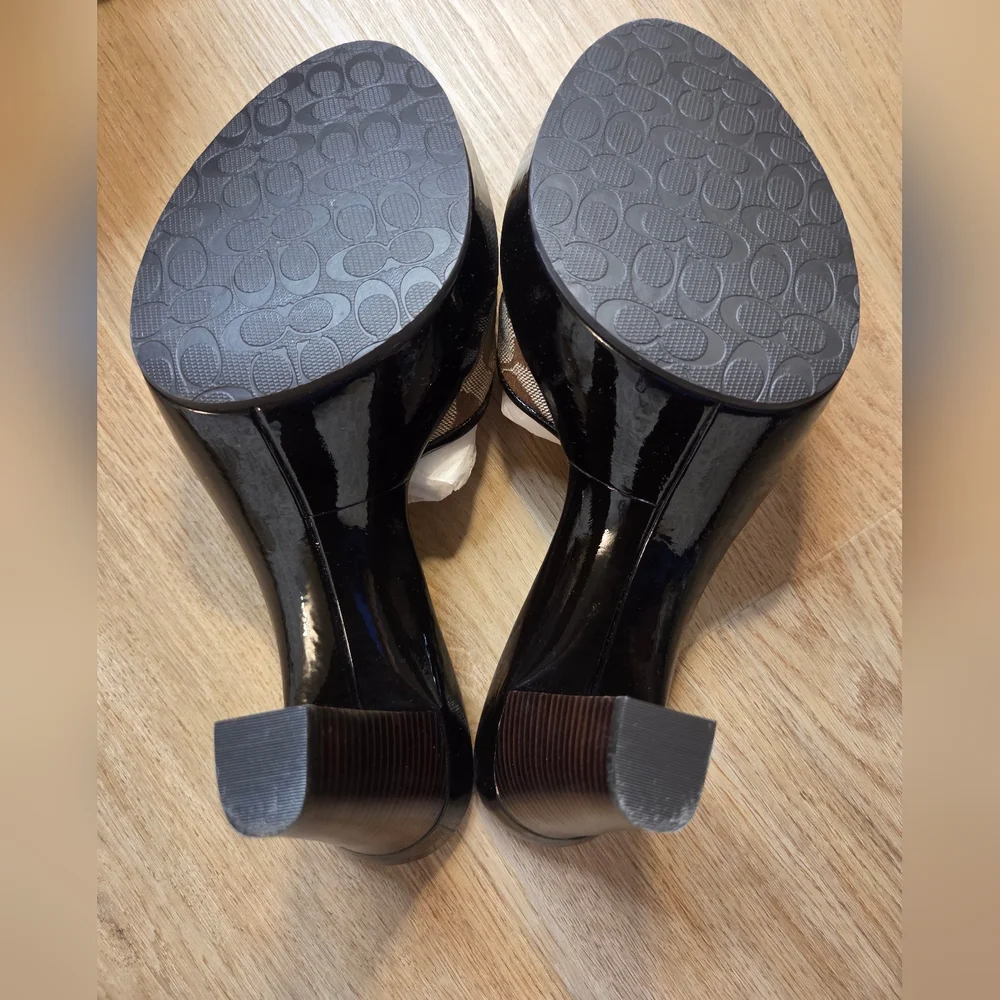 Coach Heels Sz 10 JUSTEEN Style Q369 **NEW** - Picture 11 of 14